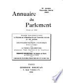 Télécharger le livre libro Annuaire Du Parlement ....